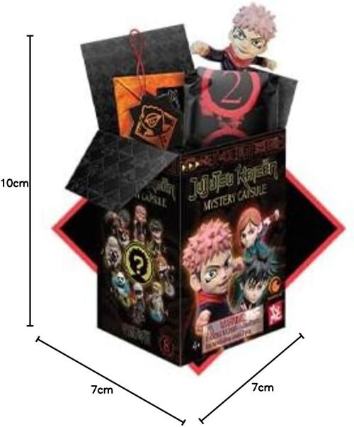 Expositor caja sorpresa Yume Jujutsu Kaisen Capsulas misteriosas 12 unidades surtidas. 9,5 cm