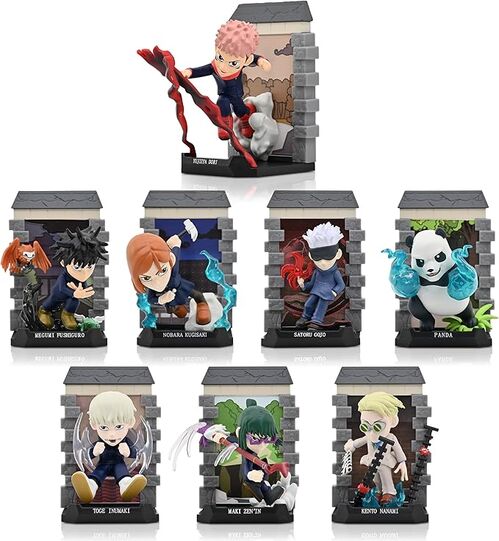 Expositor caja sorpresa Yume Jujutsu Kaisen Capsulas misteriosas 12 unidades surtidas. 9,5 cm