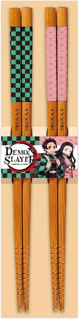 Palillos Demon Slayer - Chopstick Set - Tanjiro & Nezuko Palillos Demon Slayer - Chopstick Set - Tanjiro & Nezuko