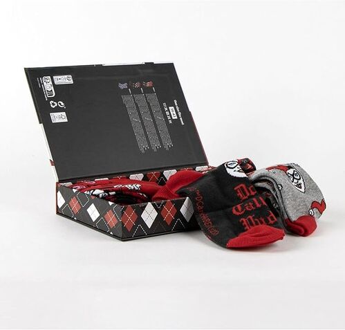 Pack Calcetines 3 Piezas Harley Quinn