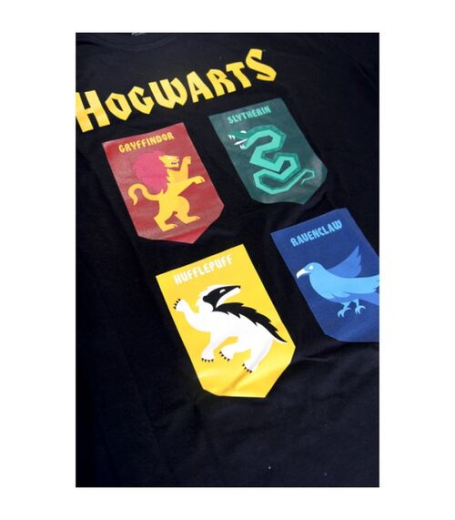 Camiseta Harry Potter 4 casas Hombre L